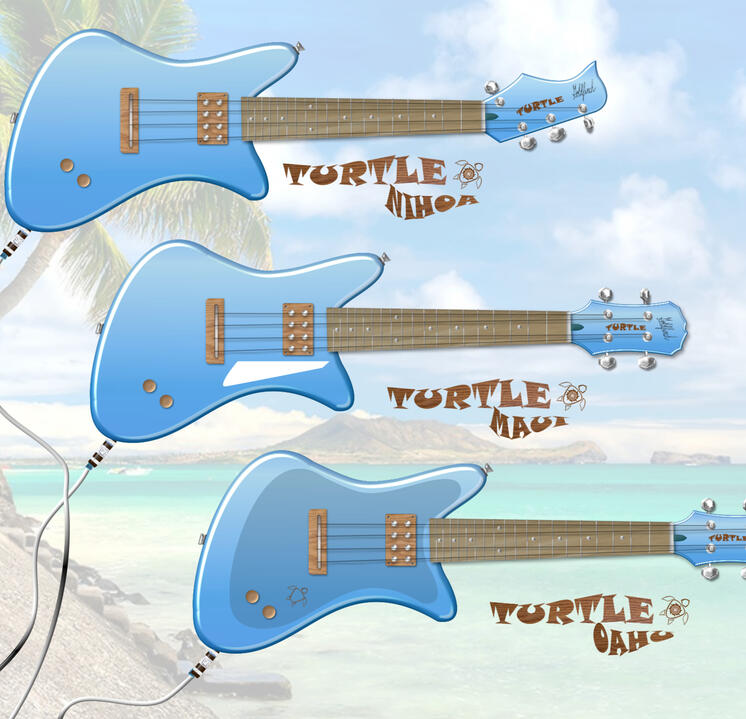 Turtle Series Electric Ukulele Lineup